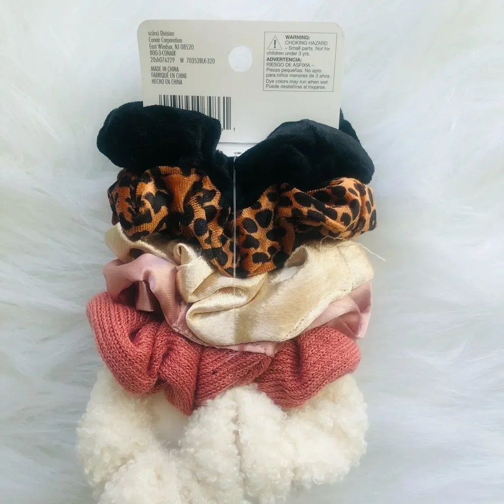 Hair Scrunchies For Girls, Teens & Women 6‎ in the pack